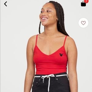 Hu0026M | Tops | Hm Red Mickey Mouse Bodysuit | Poshmark